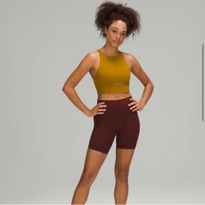 Lululemon Wunder Train High Rise Short 6” Red Merlot Size 8